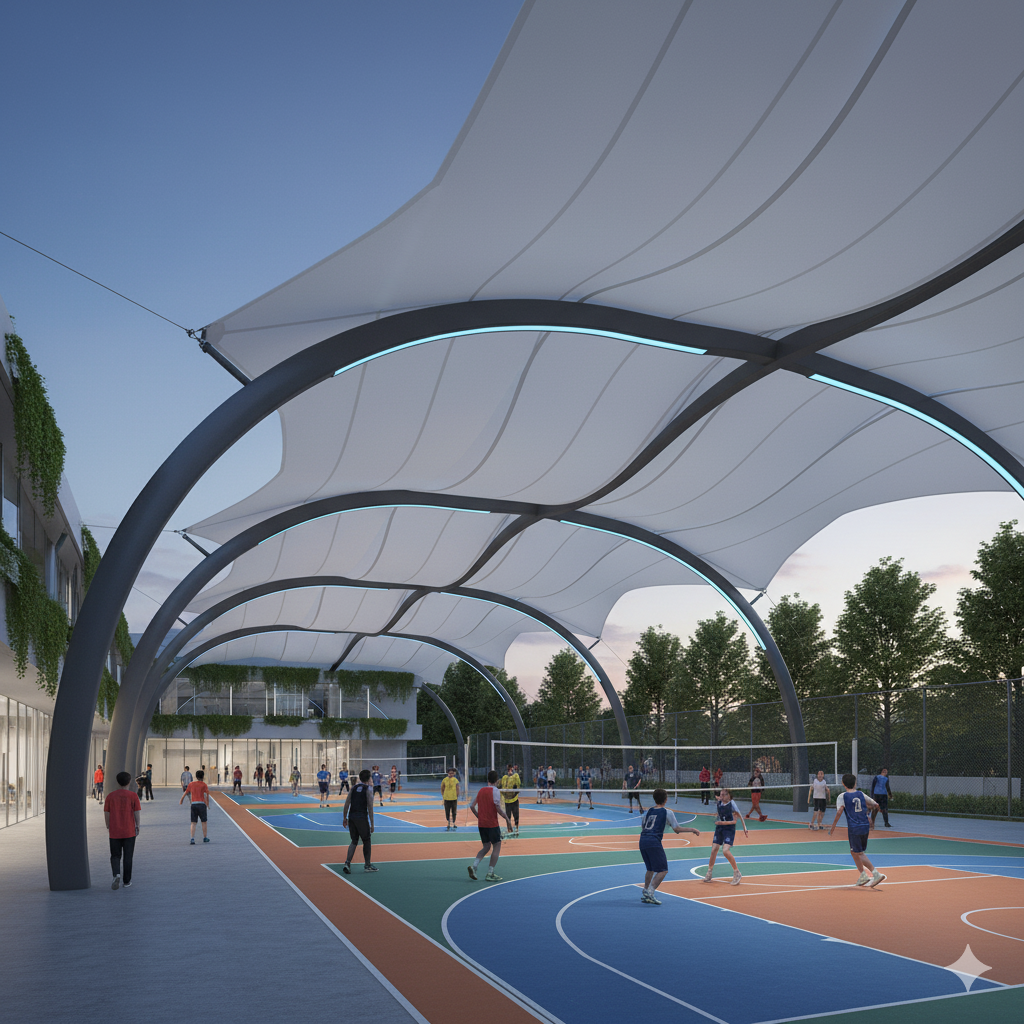 مظلات ملاعب 1